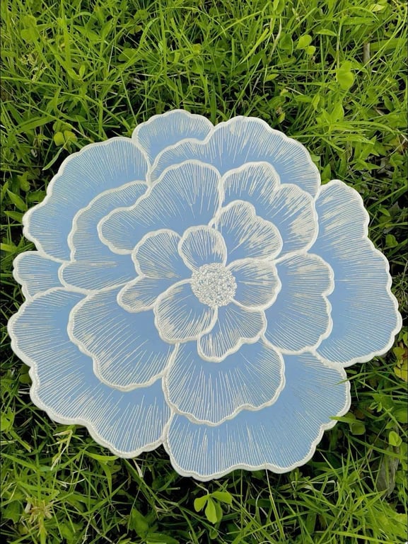 Set 2 Tấm Trải Bàn Cánh Hoa Ánh Vàng Cao Cấp