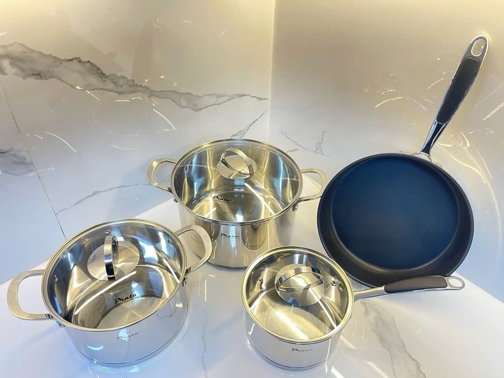 Bộ Nồi Inox 4 Món Cao Cấp Diamond 1166