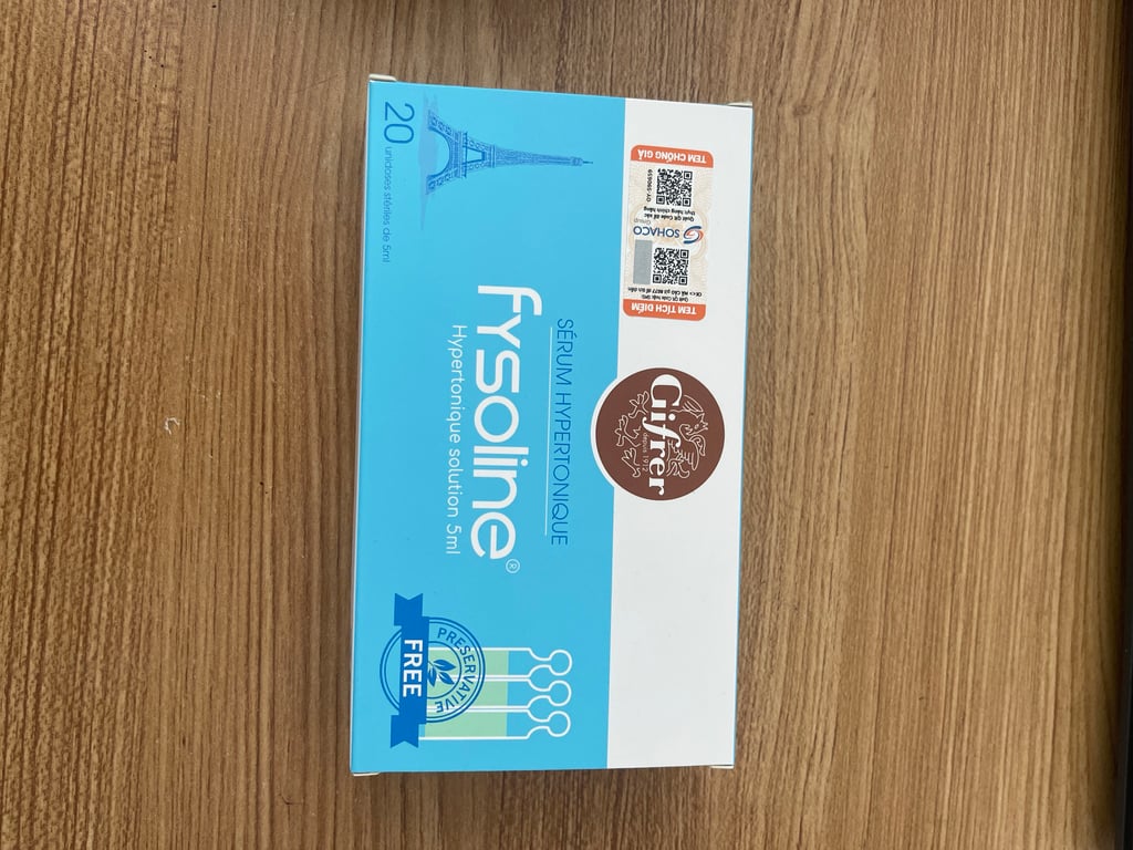 Fysolin xanh dương h/20 ống nước muối