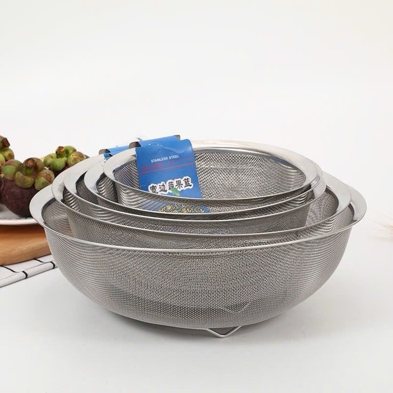 MK29 - SET 5 MÓN RỔ INOX xuất Nhật