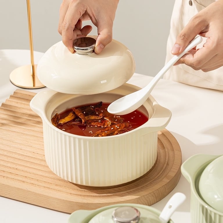 Âu gốm 1100ml vân sọc siêu sang