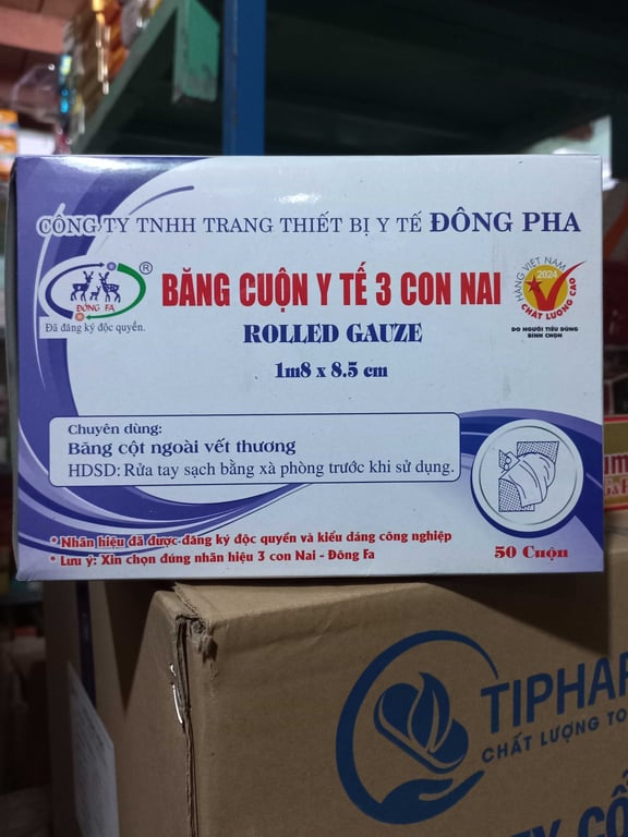 Gạc cuộn 3 con nai h/50 cuộn