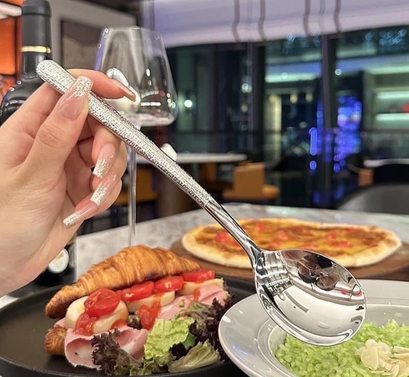 Bộ 6 thìa inox hoạ tiết chìm sang trọng KLS117❤️