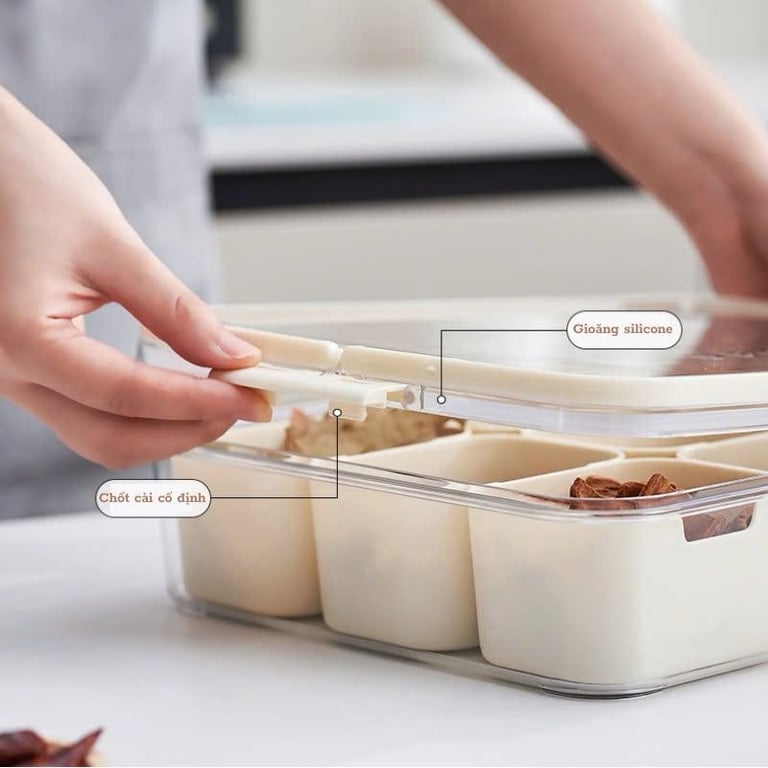 HỘP ĐỰNG ĐỒ KHÔ 9 NGĂN UFORU UF688