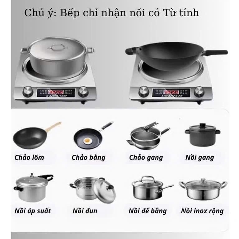 BẾP TỪ MẶT LÕM CAO CẤP 5000W