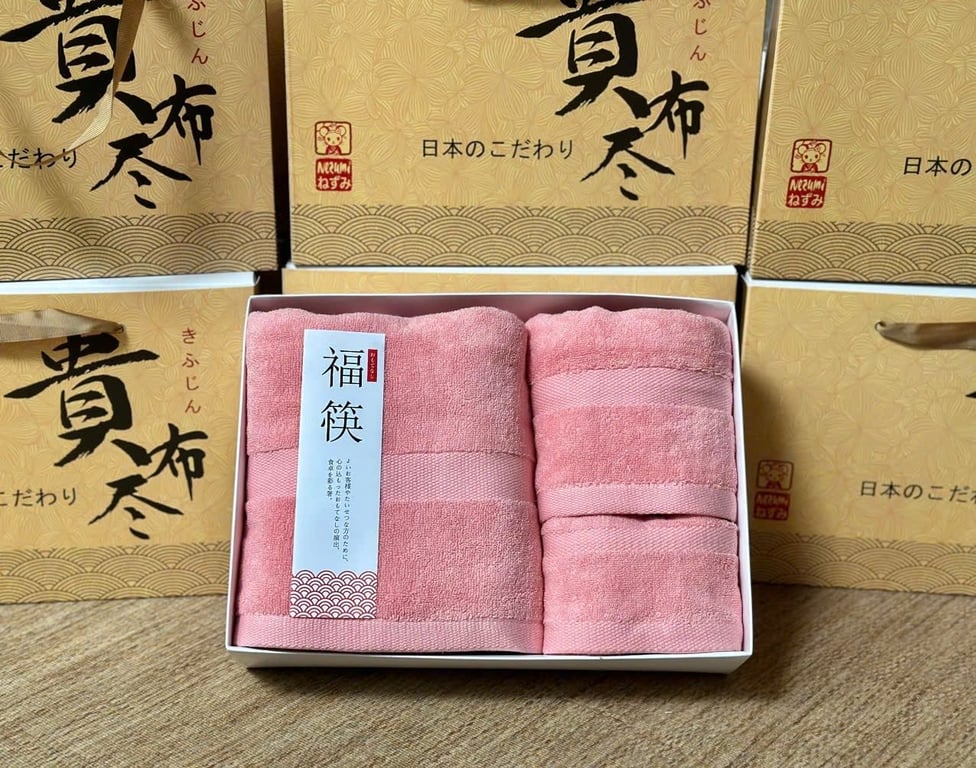 Set Khăn Tắm, Khăn Mặt Cao Cấp từ Nezumi Nhật Bản - Trải Nghiệm Tựa Spa Tại Nhà