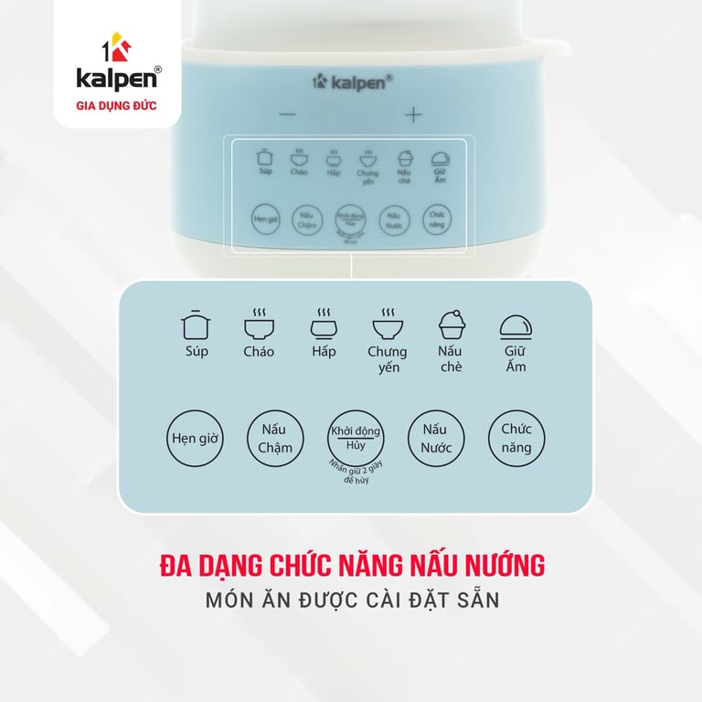 NỒI NẤU CHẬM KALPEN SK2 DUNG TÍCH 1L