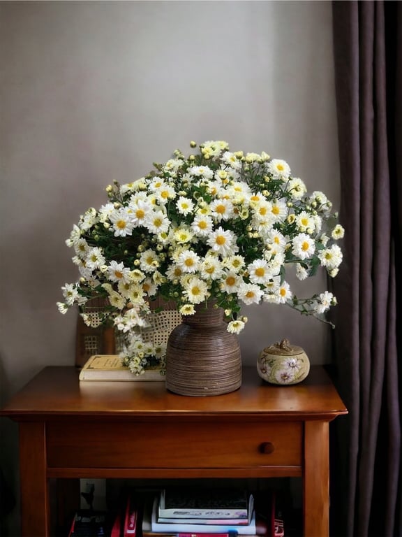 Lọ hoa dáng búp bê gốm Bát Tràng