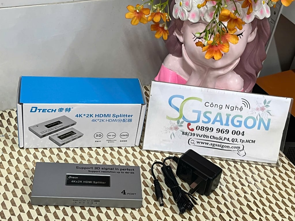 Bộ chia HDMI 1 ra 4 Dtech DT-7144A