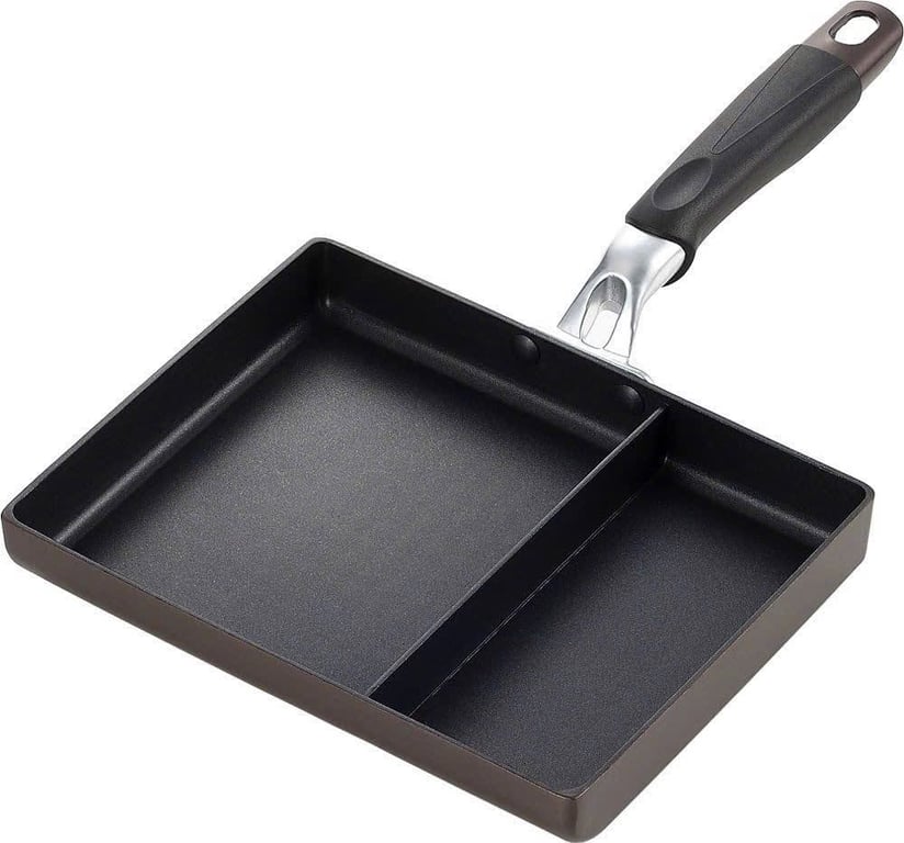 Chảo chống dính chữ nhật 2 ngăn Tamahashi Nhật Bản