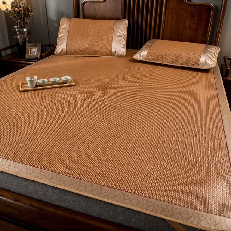 SET THẢM/CHIẾU MÂY ĐIỀU HÒA+KÈM 2 VỎ GỐI