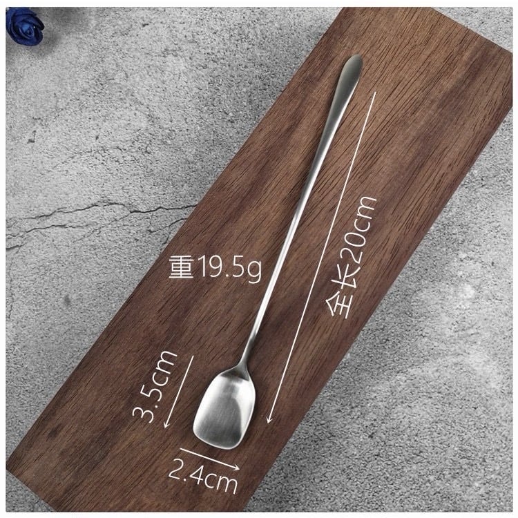 Set 5 thìa chanh bản vuông cán dài 20cm Reichmann Kochin