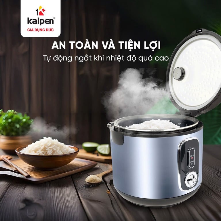 NỒI CƠM ĐIỆN CAO CẤP Ủ ẤM 3D KALPEN R9 DUNG TÍCH 1.8L