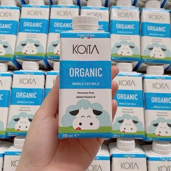 SỮA HỮU CƠ NGUYÊN KEM KHÔNG LACTOSE KOITA 200ML