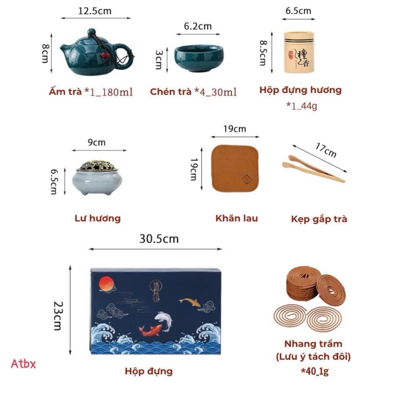 BỘ ẤM TRÀ MEN NGỌC