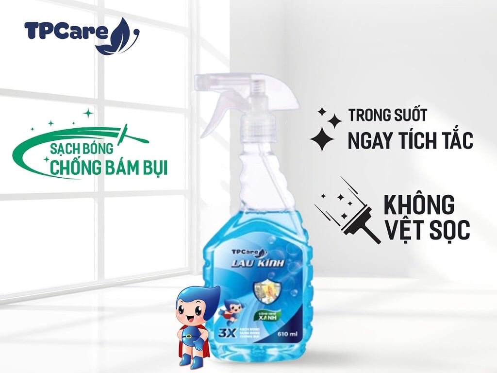 Nước lau kính TPcare 610ml