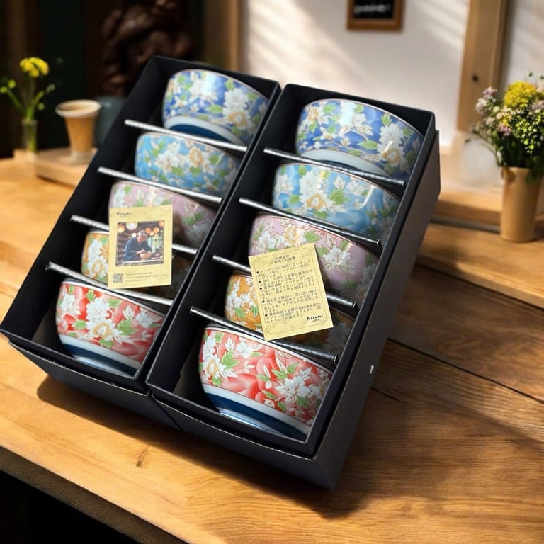 SET 5 BÁT ĂN CƠM NEZUMI JAPAN