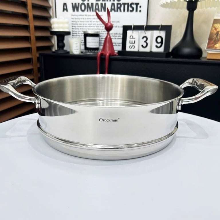 Bộ nồi kèm xửng hấp mẫu mới 2 tầng Chockmen 26cm - C150