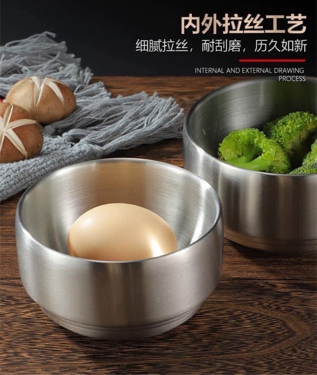 Set 5 bát con có nắp inox Hàn Quốc