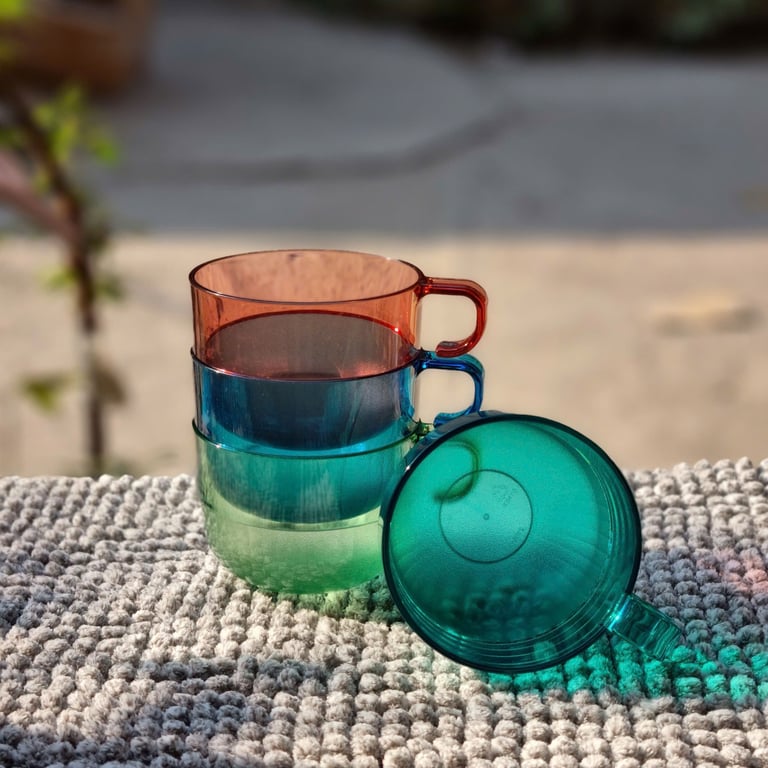 Set 2 Cốc Nhựa Uống Nước Có Quai Cầm 190ml Chính Hãng Tupperware