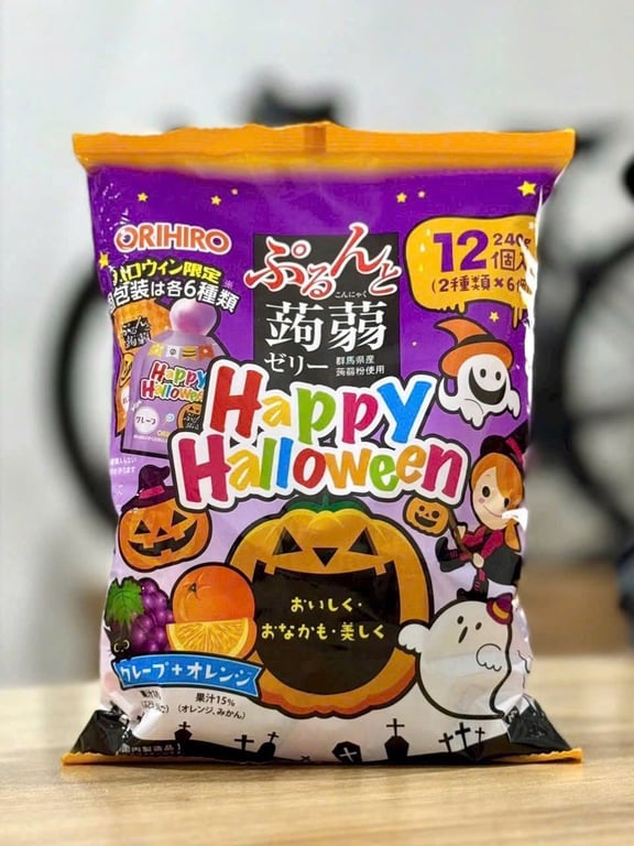 THẠCH ORIHIRO NHẬT BẢN PHIÊN BẢN HALLOWEEN - GÓI TO 240GR  - 12 GÓI NHỎ