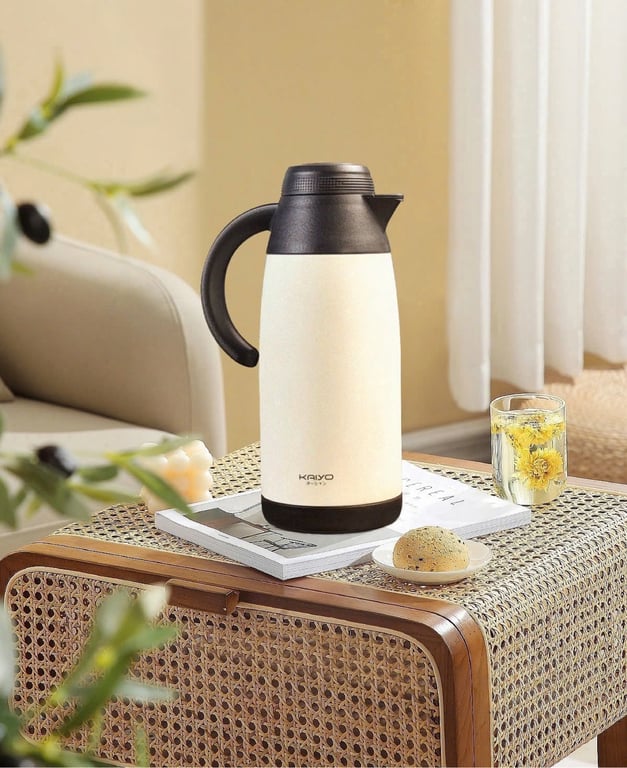 Bình giữ nhiệt có kèm lõi lọc trà inox  Kaiyo 1100ml