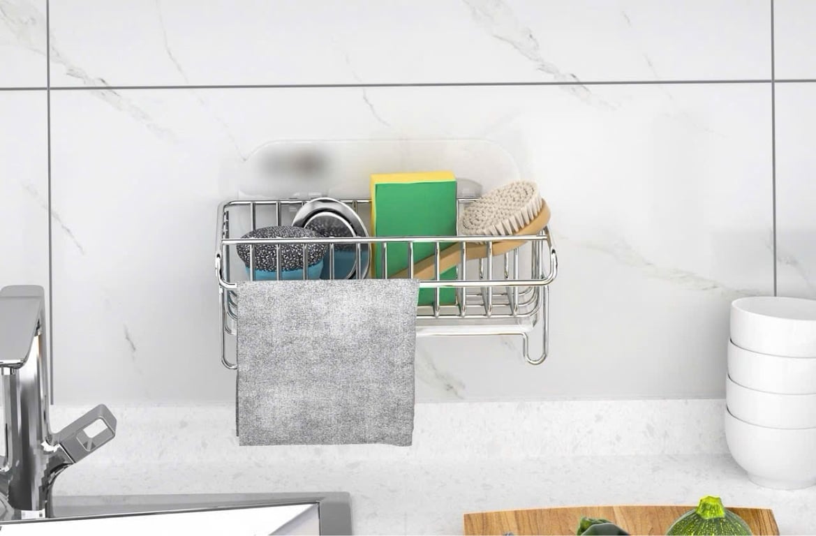 GIÁ ĐỂ GIẺ RỬA CHÉN DOZZI DZM111 TẶNG KÈM TẤM DÁN