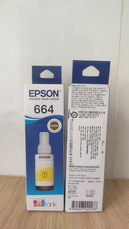 Mực In Phun Màu Epson C13T664400 (Vàng)