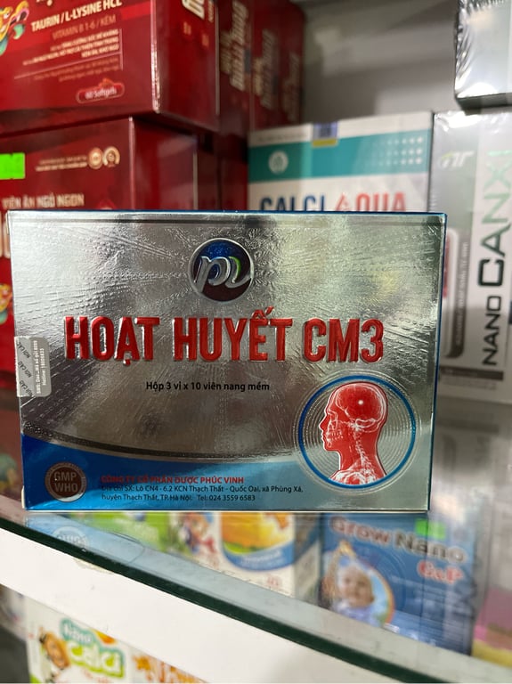 Hoặc huyết CM3 Hộp 30 viên phúc vinh