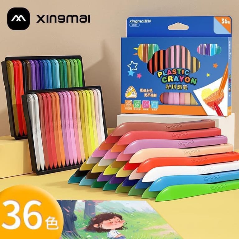 HỘP BÚT SÁP XỊN 36 MÀU CHO BÉ