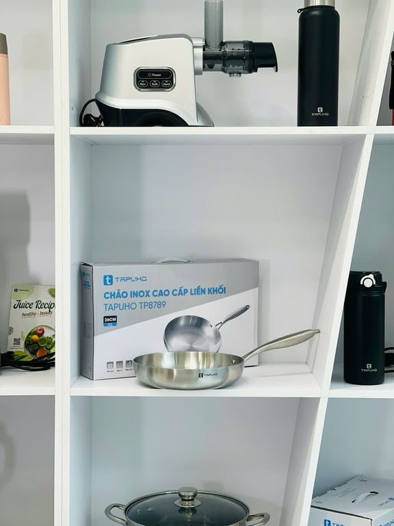 CHẢO INOX 3 LỚP LIỀN KHỐI – SIZE 26CM TAPUHO