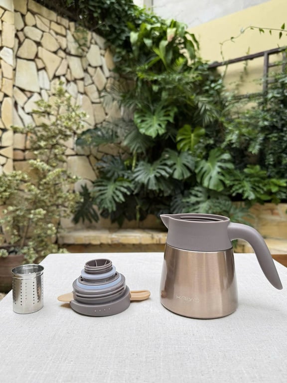 Bình giữ nhiệt pha trà kèm lõi lọc inox 304 Kaiyo 500ml