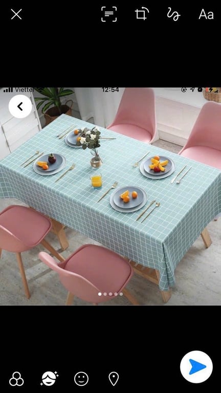 Set 3 Khăn Trải Bàn Chống Thấm Chống Bẩn