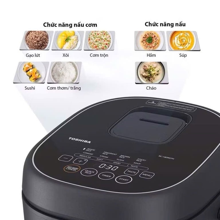 NỒI CƠM ĐIỆN TOSHIBA 18DR4 1.8L