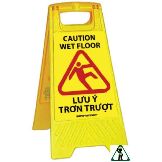 Biển cảnh báo LƯU Ý TRƠN TRƯỢT