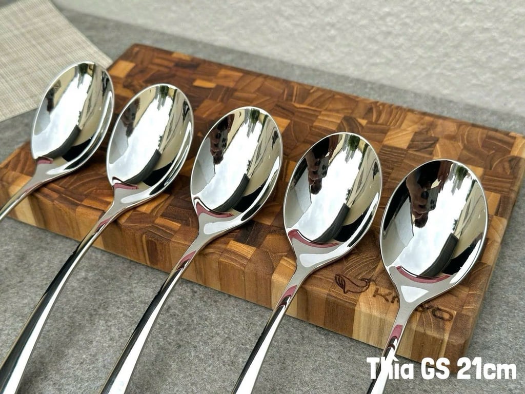 Set 5 thìa inox cao cấp GS 21cm