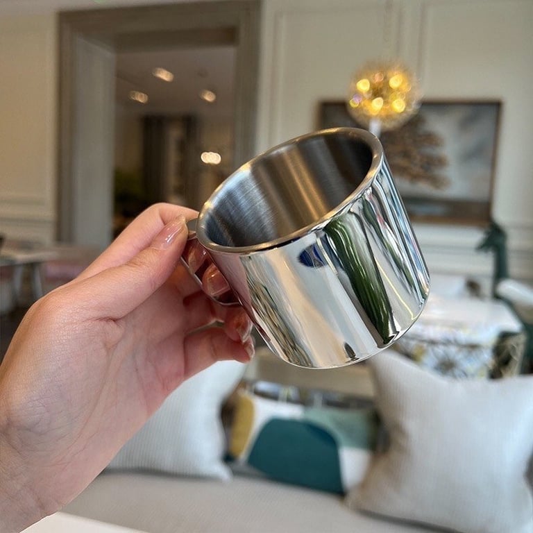 Cốc inox hai lớp có quai cách nhiệt lunkai