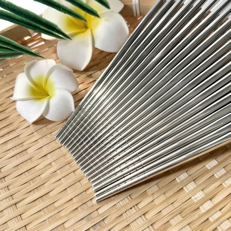 Set 10 đôi đũa chân không RAION Nhật Bản inox 304 cao cấp (GHA304) dài 23cm