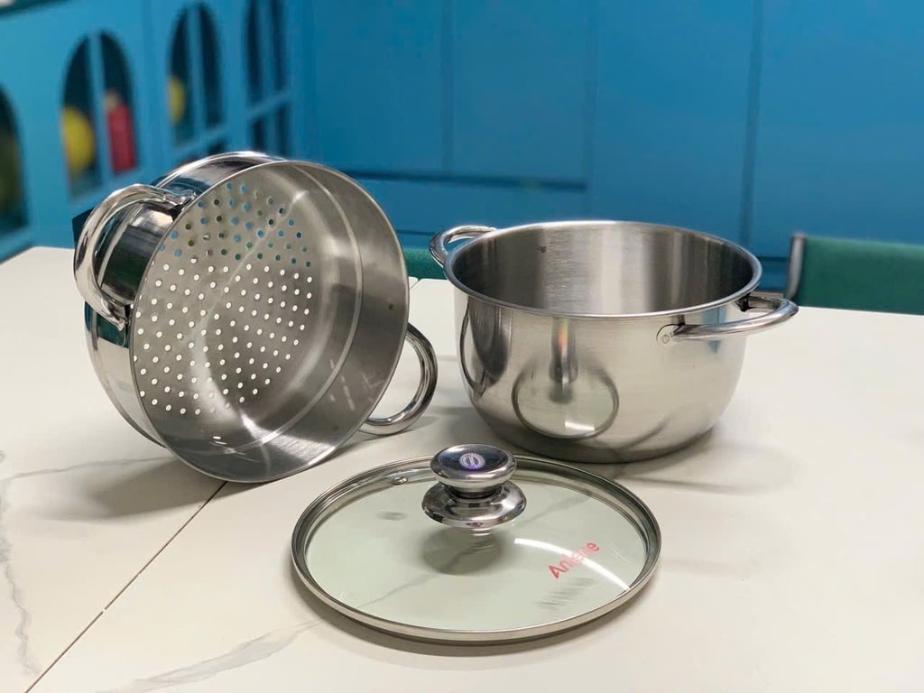 Xửng hấp 2 tầng 20cm liền khối