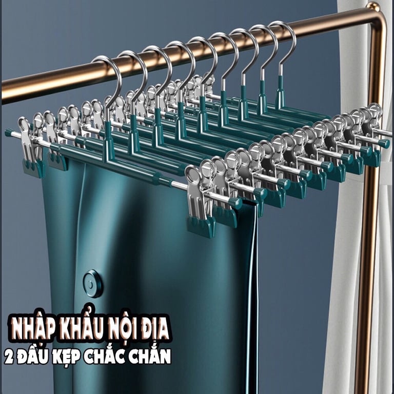 Set 10c Set Móc kẹp quần âu, váy chống trượt