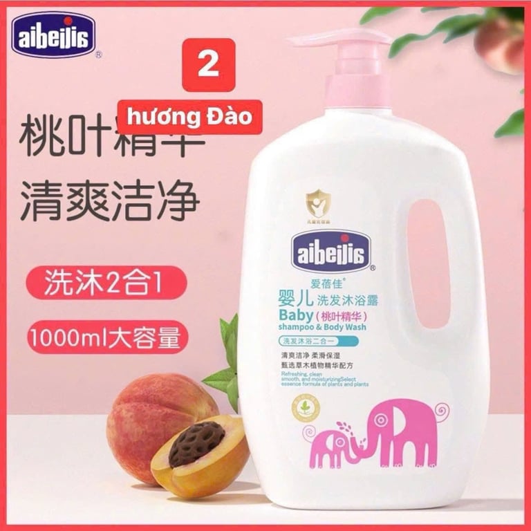 SỮA TẮM GỘI 2IN1 CHÍNH HÃNG #AIBEILIA