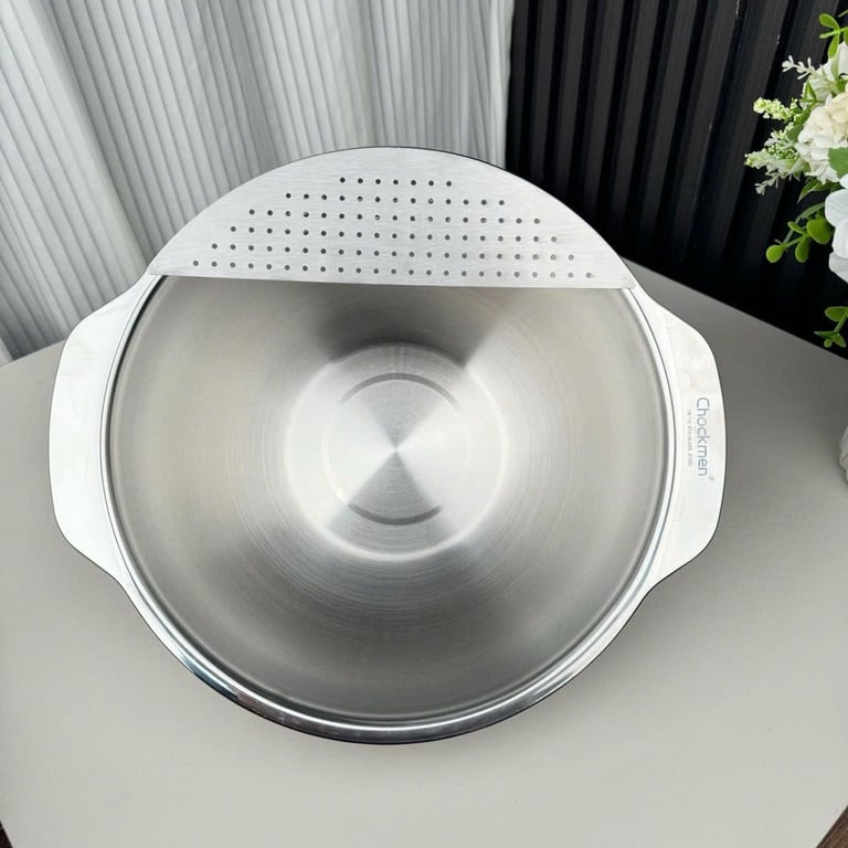 Chậu inox bầu đa năng Chockmen 25cm - CKM335
