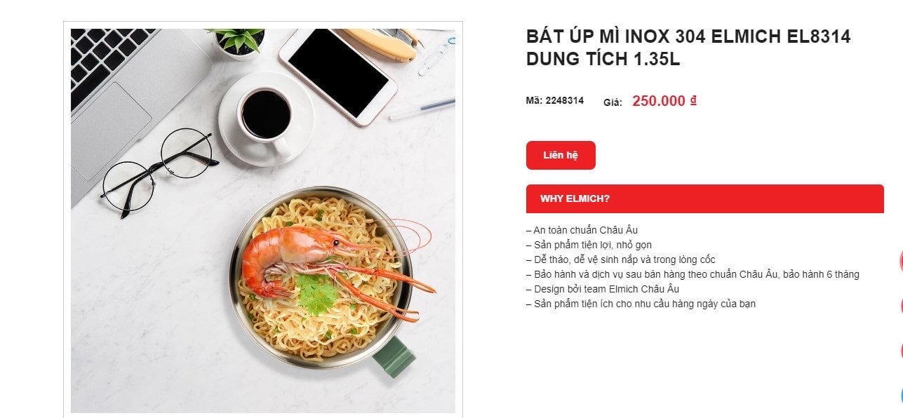 BÁT ÚP MÌ INOX ELMICH EL8314 1350ml