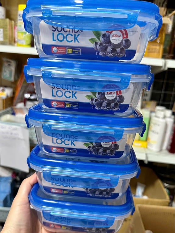 HỘP NHỰA LOCK & LOCK SOUND LOCK 620ml