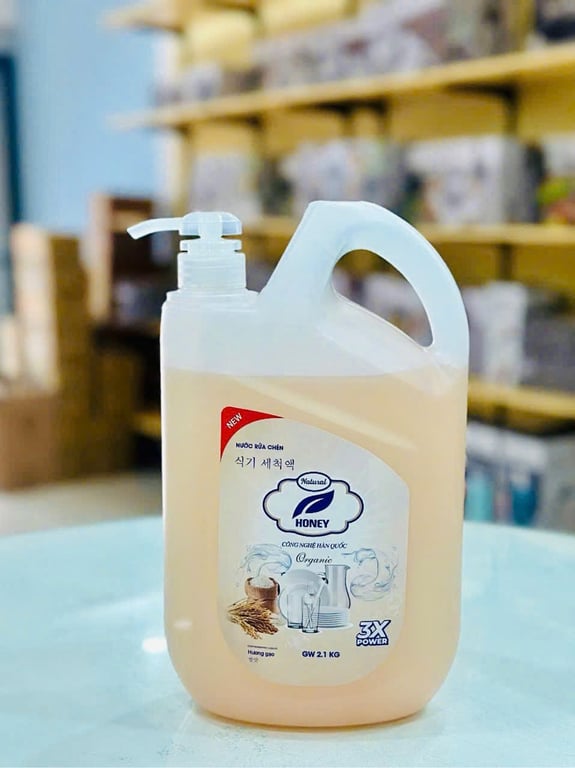 Nước Rửa Chén Honey 850g - 2.1Kg Tinh chất Gạo - Công Nghệ Hàn Quốc