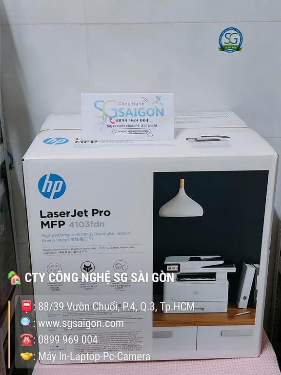 Máy In Laser Trắng Đen Đa Năng HP 4103FDN (2Z628A)