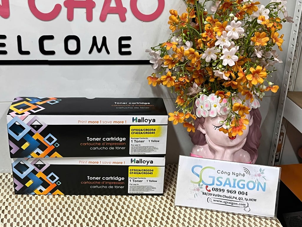 Bộ hộp mực CF401A/CRG045/CF501A/CRG054 - Halloya (4 Màu)