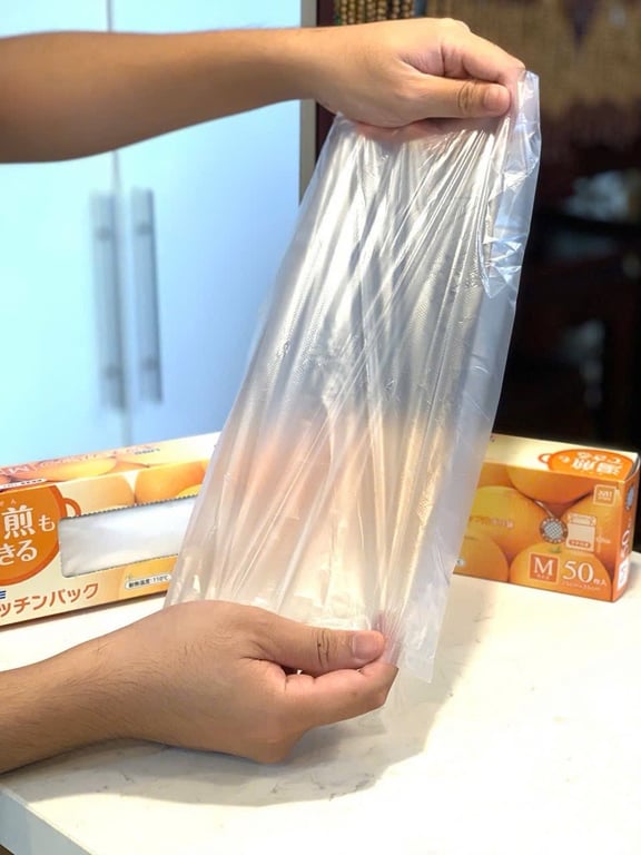 Set 50 túi nilon bảo quản thực phẩm - hàng Nhật