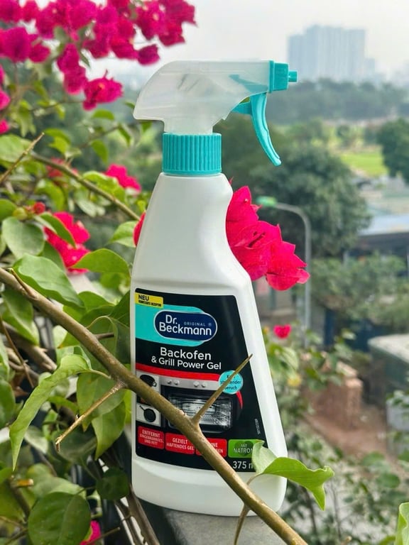 Dung Dịch Vệ Sinh Lò Nướng, Xoong, Chảo Beckmann Backofen Aktiv Gel 375ml