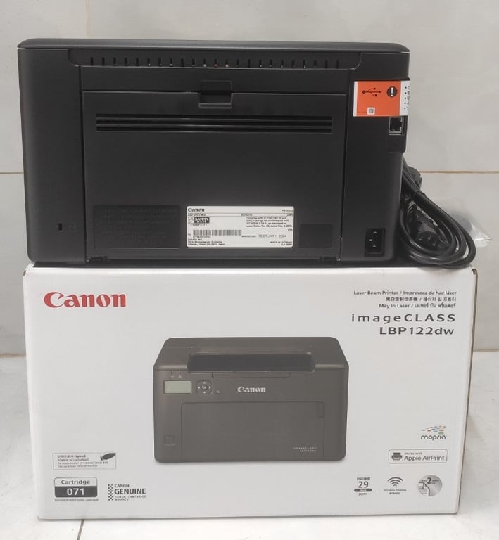 Máy In Laser Trắng Đen Đơn Năng Canon LBP 122DW (In đảo mặt/ A4/ A5/ USB/ LAN/ WIFI)(BH 24T)